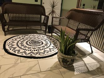 Wicker Outdoor 56” Loveseat/ Sofa