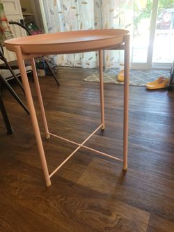Pink side table