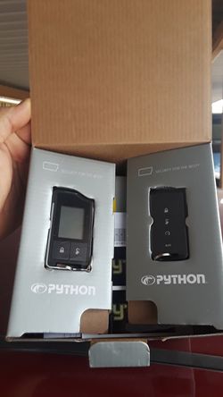 Phyton remote start car alarm installed