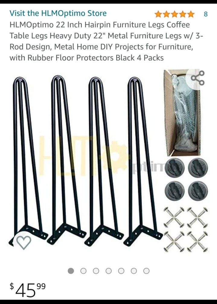 Metal FURNITURE LEG's