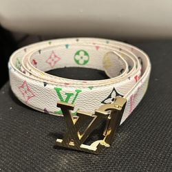 Louis Vuitton Reversible Multicolor Monogram Belt