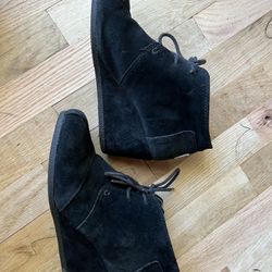 Toms Wedged Black Bootie 