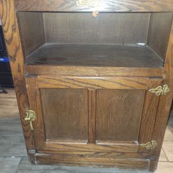 White Clad Ice Box lazy Susan top pull
out drawer