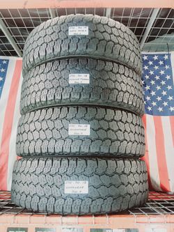  USED TIRES SET LT275/70R18 GOODYEAR ADVENTURE TERRAIN PRO KEVLAR SILENT ARMOUR 275 70 18