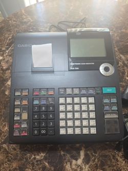 Casio PCR-T500 Electronic Register with Ingenico iPP320 Payment Terminal and Barcode Scanner