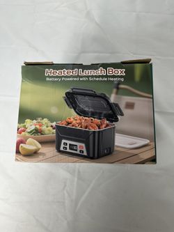 Heated Lunch Box Battery Powered with Schedule Heating