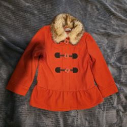 Girls Gymboree Wool Dress Coat Size 5/6