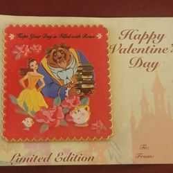 Beauty And The Beast DEC Jumbo Valentines Day Pin LE 300
