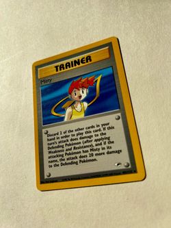 Pokemon Misty (102) - Gym Heroes (G1) NON-HOLO - wotc - NM blastoise charizard