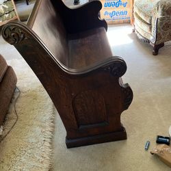 Solid Wood Church Bench $120 48inches