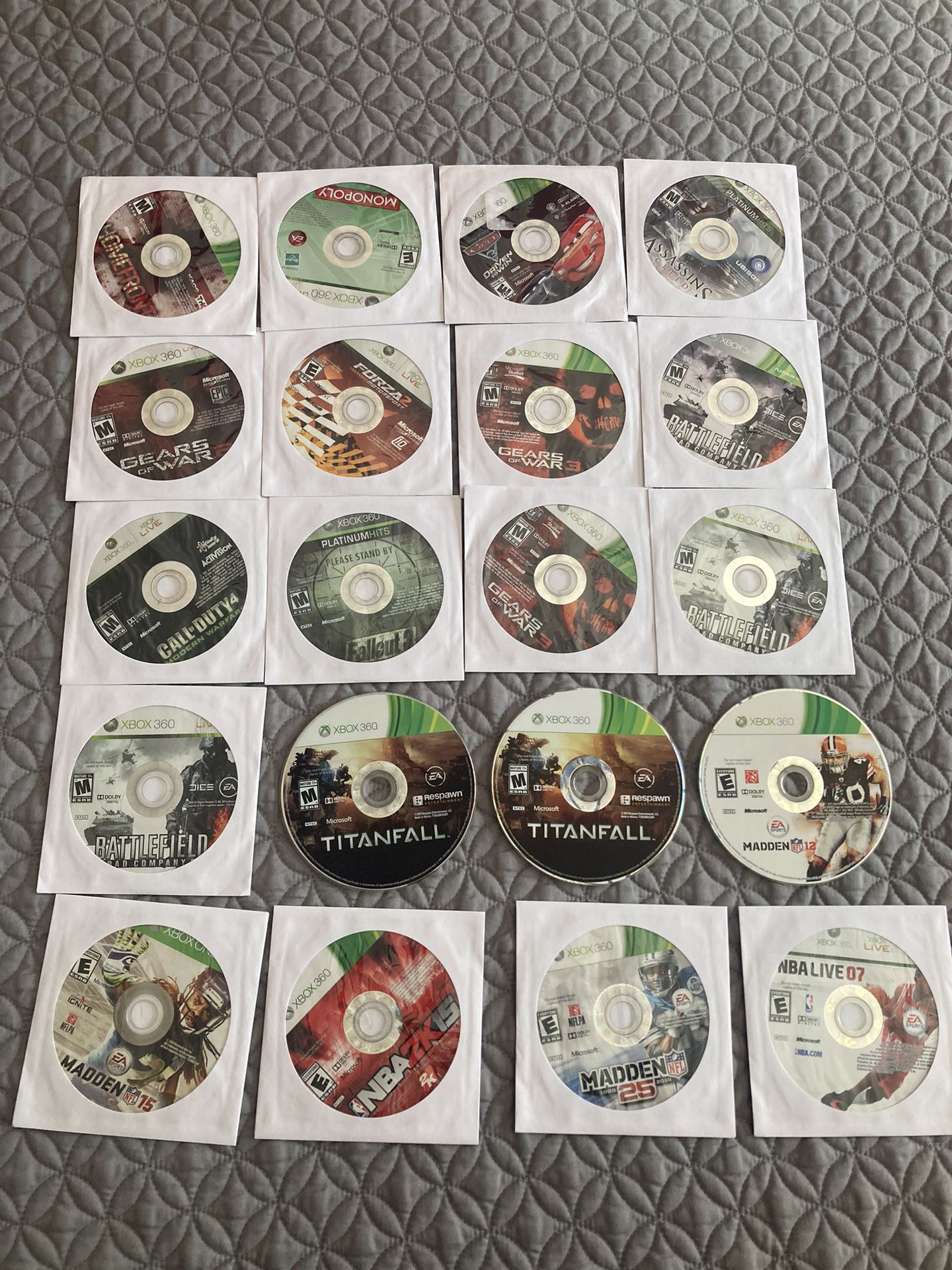 Xbox 360 Loose Video Game Lot (20 Total)