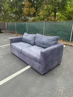 Blue gray couch