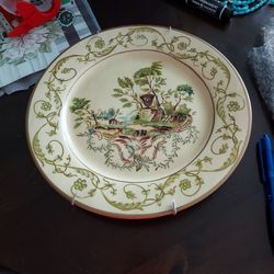 LILLIAN AUGUST PLATE BY TOYO 10.5 DIAMETER  DECORATIVE  PURPOSE $ 8.00