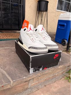 Jordan 3 reimagined white cement size 10