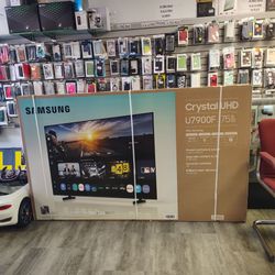 Samsung Smart TV 4K de 75 pulgadas totalmente nueva: llévatela a plazos con solo $50 de enganche 🤩✅