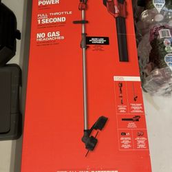 Milwaukee M18 Edge Trimer With Leaf Blower Battery And Charger 