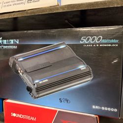 Soundstream 5000D Class A/B monoblock amplifier with 5000 watts max power for $240. Brand new in box. Located in Ceres, CA. Same-day installation avai