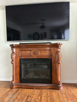 Tv stand fireplace