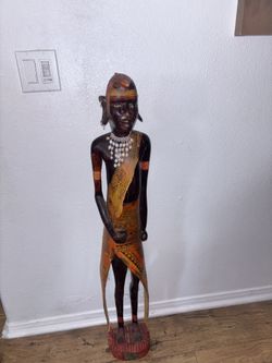 West or Central African tribal Hand Carved Man