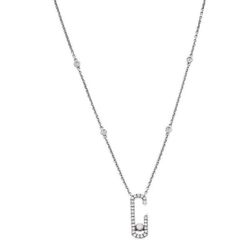 Move Addiction Diamond 18k White Gold Necklace