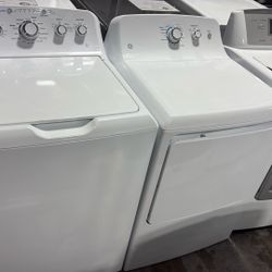 GE Topload Washer Electric Dryer Set