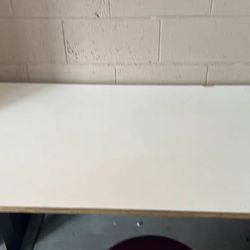 White Adjustable Height Standing Desk