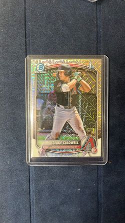 Bowman Chrome Slade Caldwell 1st Prospect Card