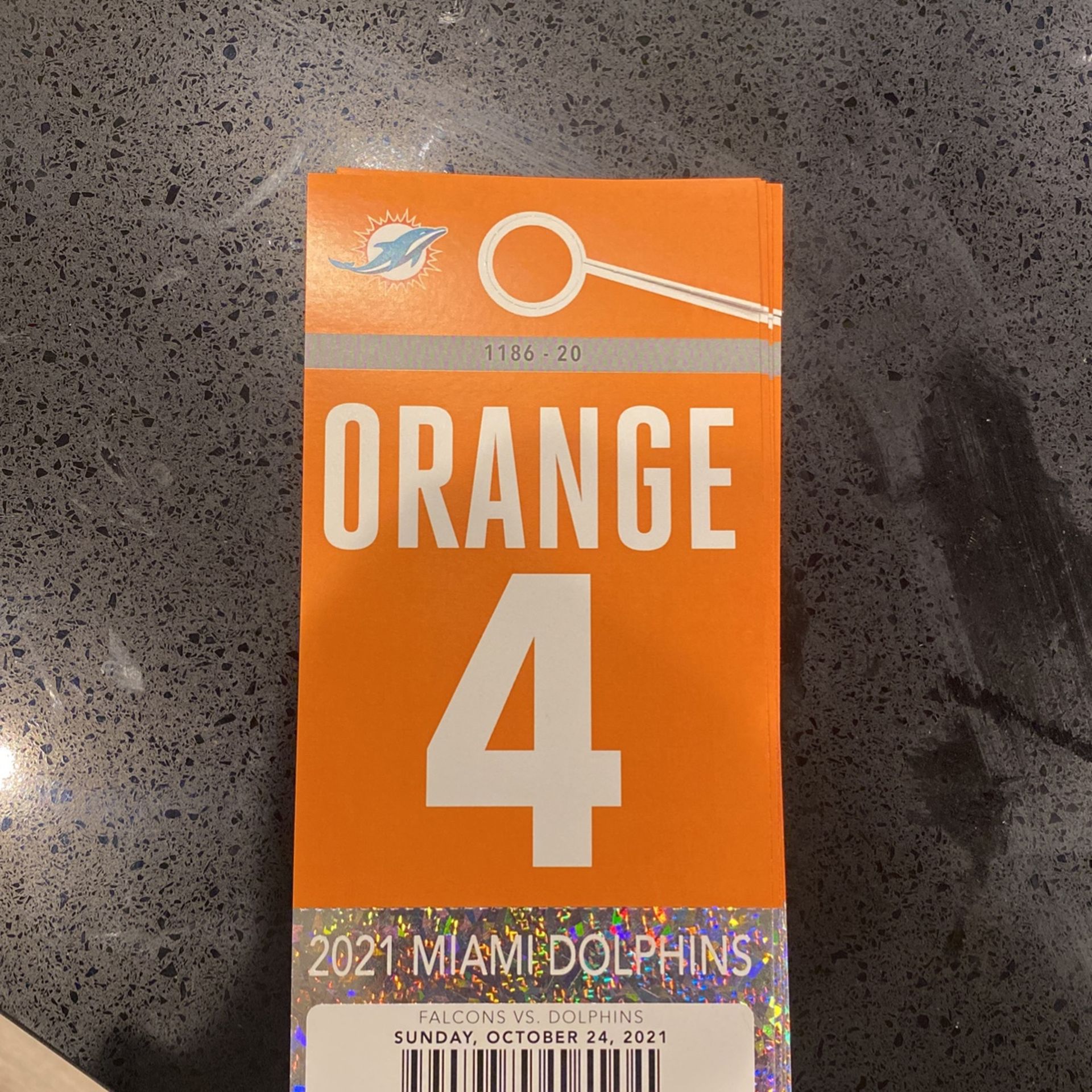 Falcons VS Dolphins Parking Pass