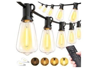 100 FT outdoor LED String Lights 37 bulbs with remote control