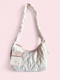 LoveShackFancy x Target Quilted Shoulder Bag Lavender Coquette Bow Sold Out