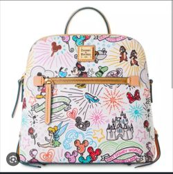 NWT Dooney & Bourke Disney Mickey Minnie Sketch Backpack