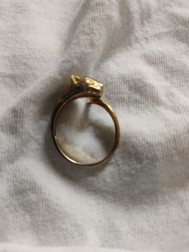 925 Panther Ring Size 7