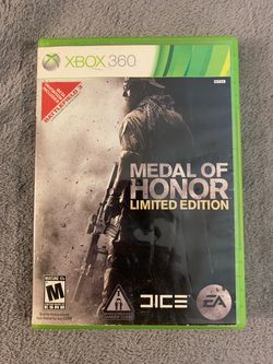 Medal Of Honor Xbox 360 Video Game Limited Edition EA Dice