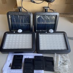 2pc Motion Sensor Solar Lights 