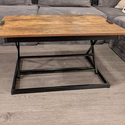 Adjustable Height Lift-Top Coffee Table