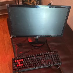 Monitor And Keyboard 