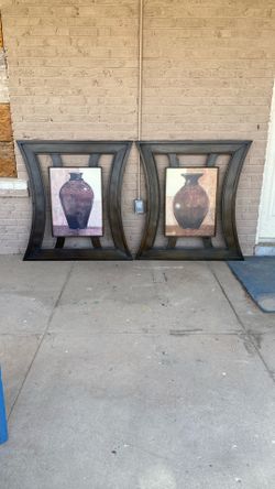 Metal Picture Frames Pair