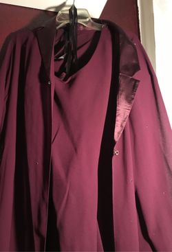 Burgundy Dress with dress coat