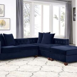 Sectional Sofa + Ottoman
