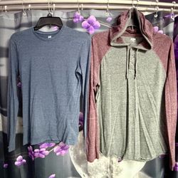 Bundle of 2 Long Sleeve Shirts - H&M and Route 66