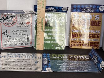 METAL SIGNS  $5 EACH