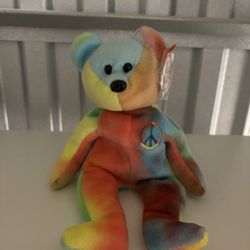 Ty Beanie Babies: Peace (Red & Blue Belly)