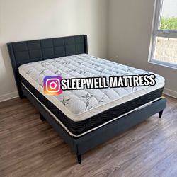 New Queen Bed Frame With Mattress