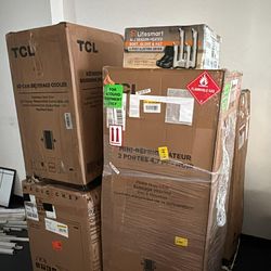 1 Wholesale Pallet - 8 Pcs - Bar Refrigerators & Water Coolers, Mens - Visually inspected, Good/Functional