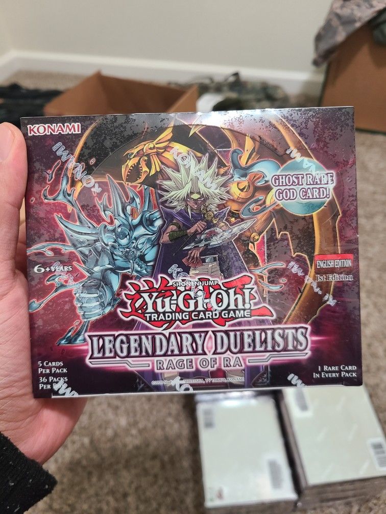 Rage Of Ra 1st Edition Legendary Duelists Yugioh Factory Sealed  Collectibles & Art
