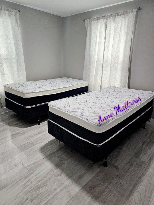 NEW TWIN PILLOW TOP MATTRESS AND BOX SPRING