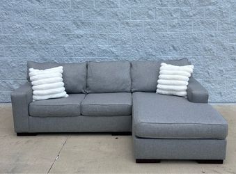 Gray sectional couch