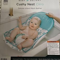 Baby Delight Cushy Nest Infant Bather - New 