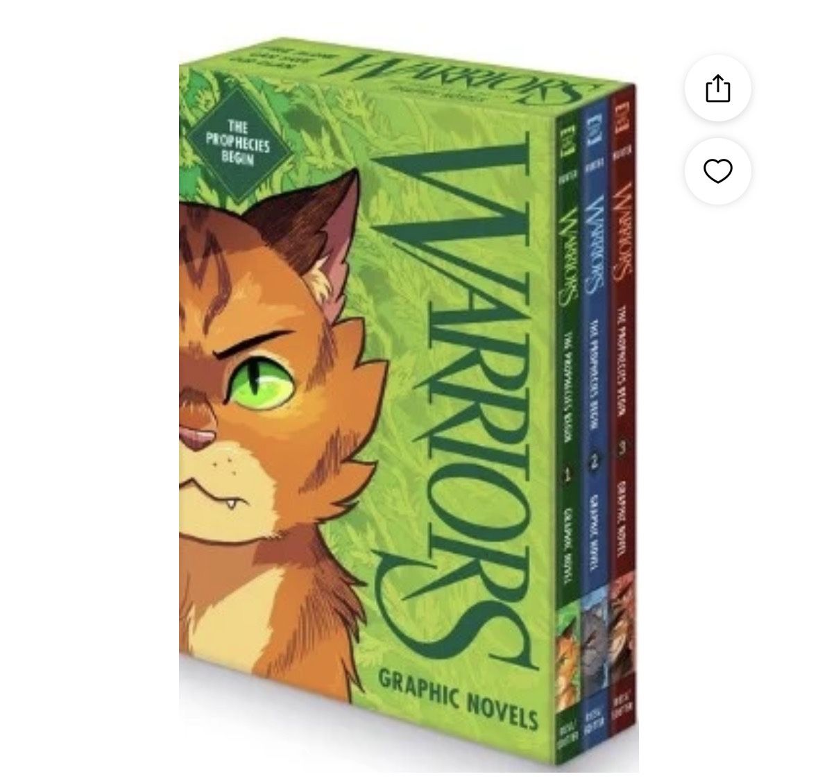 The Warriors Graphic Novel Box Set: the Prophecies Begin: The Complete First Arc, Books #1-#3 (Hardcover)