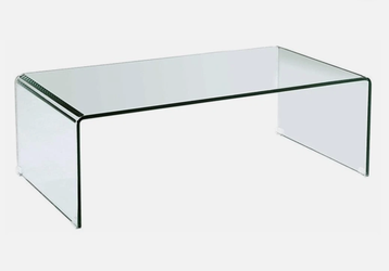 Modern Bent Glass Coffee Table